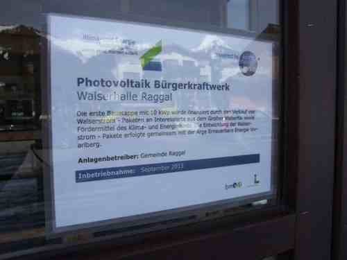 Anlage von Walserhalle Raggal